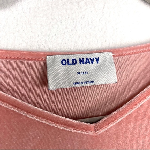 VELVET Dusty Pink Girls Babydoll Tiered Holiday Dress Stretchy V-Neck XL 14 - Picture 3 of 6